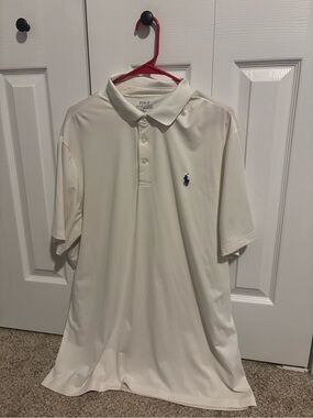 Polo by Ralph Lauren White Short-Sleeve Polo with Navy Pony